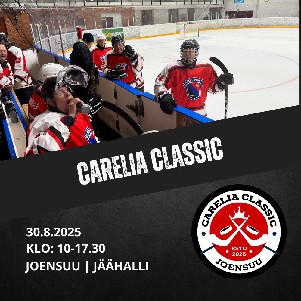 Carelia Classic la 30.8.2025 Joensuussa - otteluohjelma julkaistu